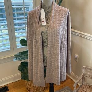 L.I.f.e tan cardigan nwt
